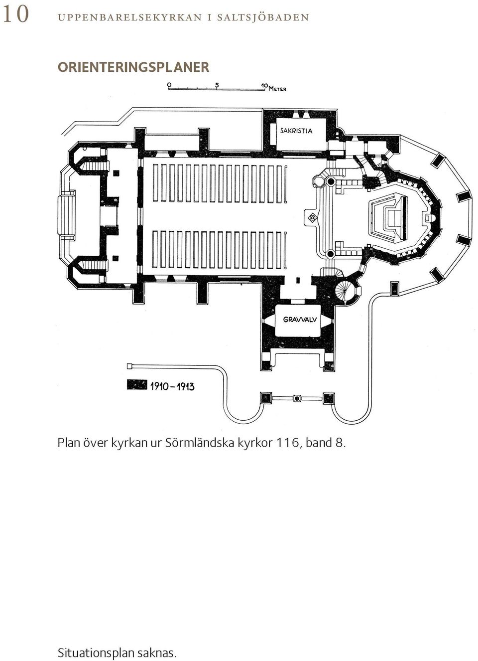 Plan över kyrkan ur Sörmländska