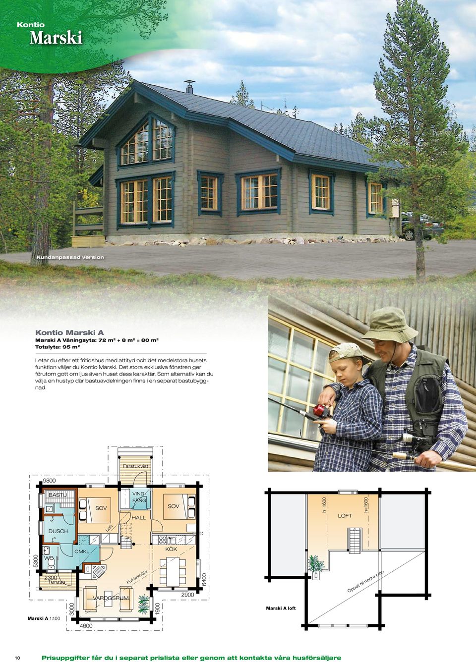 Det stora exklusiva fönstren ger förutom gott om ljus även huset dess karaktär.