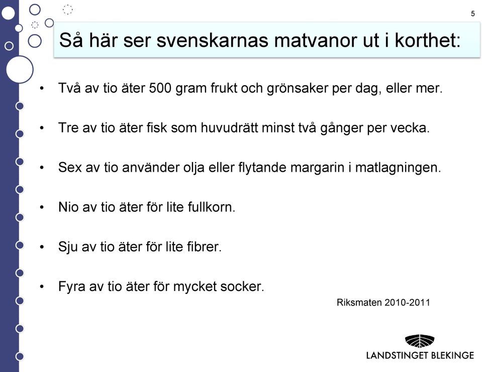 Tre av tio äter fisk som huvudrätt minst två gånger per vecka.