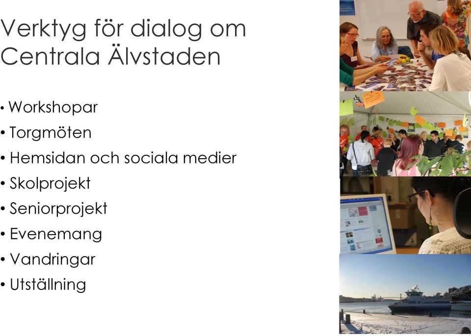 Hemsidan och sociala medier