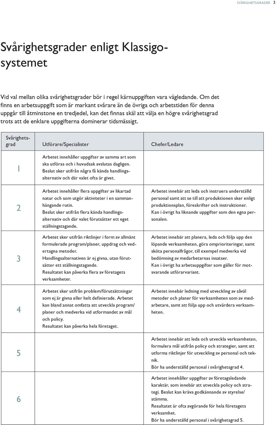 enklare uppgifterna dominerar tidsmässigt.