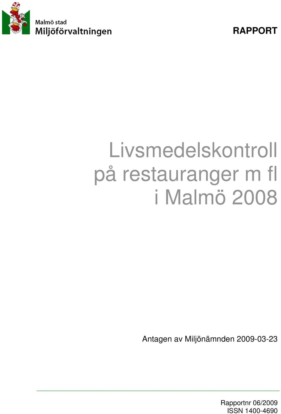 Antagen av Miljönämnden