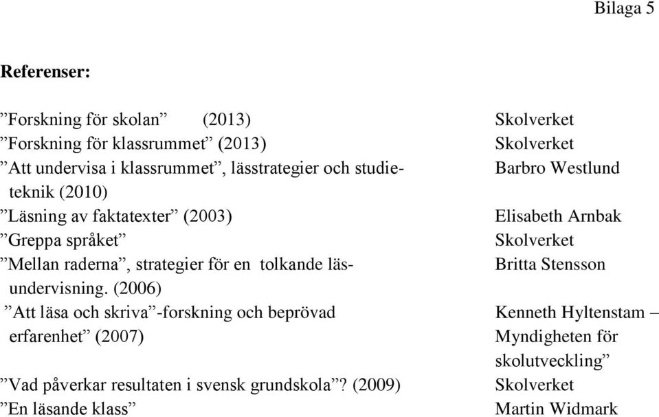 raderna, strategier för en tolkande läs- Britta Stensson undervisning.