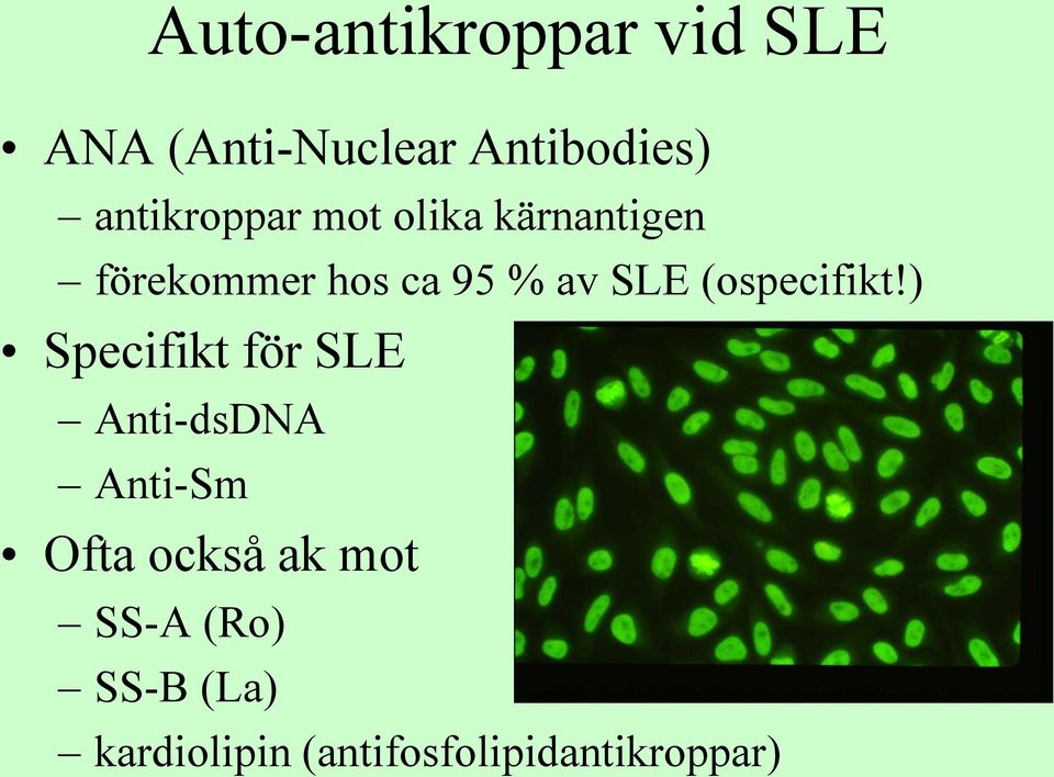 SLE (ospecifikt!