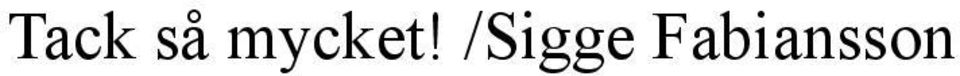 /Sigge