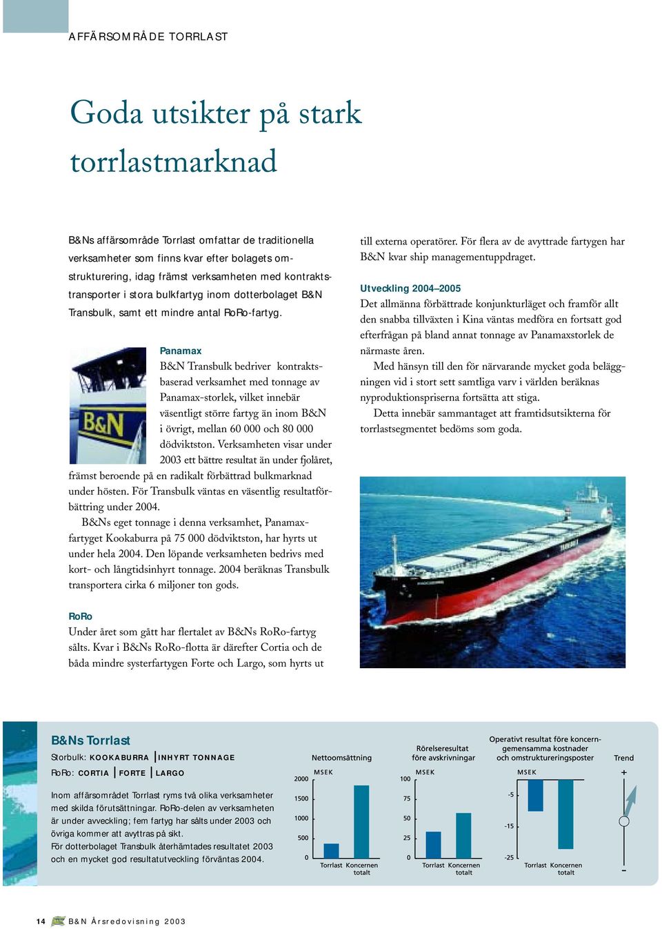 Panamax B&N Transbulk bedriver kontraktsbaserad verksamhet med tonnage av Panamax-storlek, vilket innebär väsentligt större fartyg än inom B&N i övrigt, mellan 60 000 och 80 000 dödviktston.