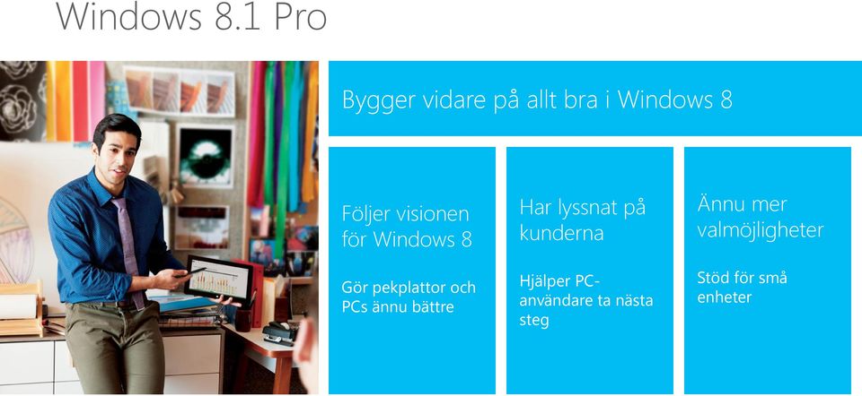 visionen för Windows 8 Gör pekplattor och PCs ännu