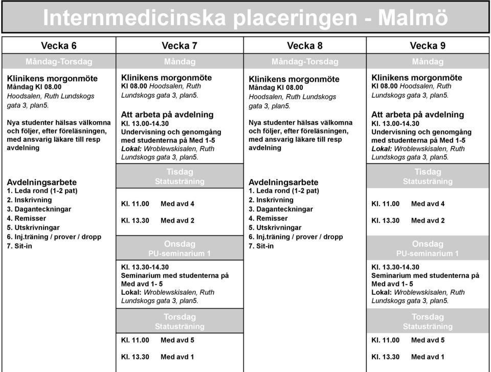 Måndag Måndag- Måndag