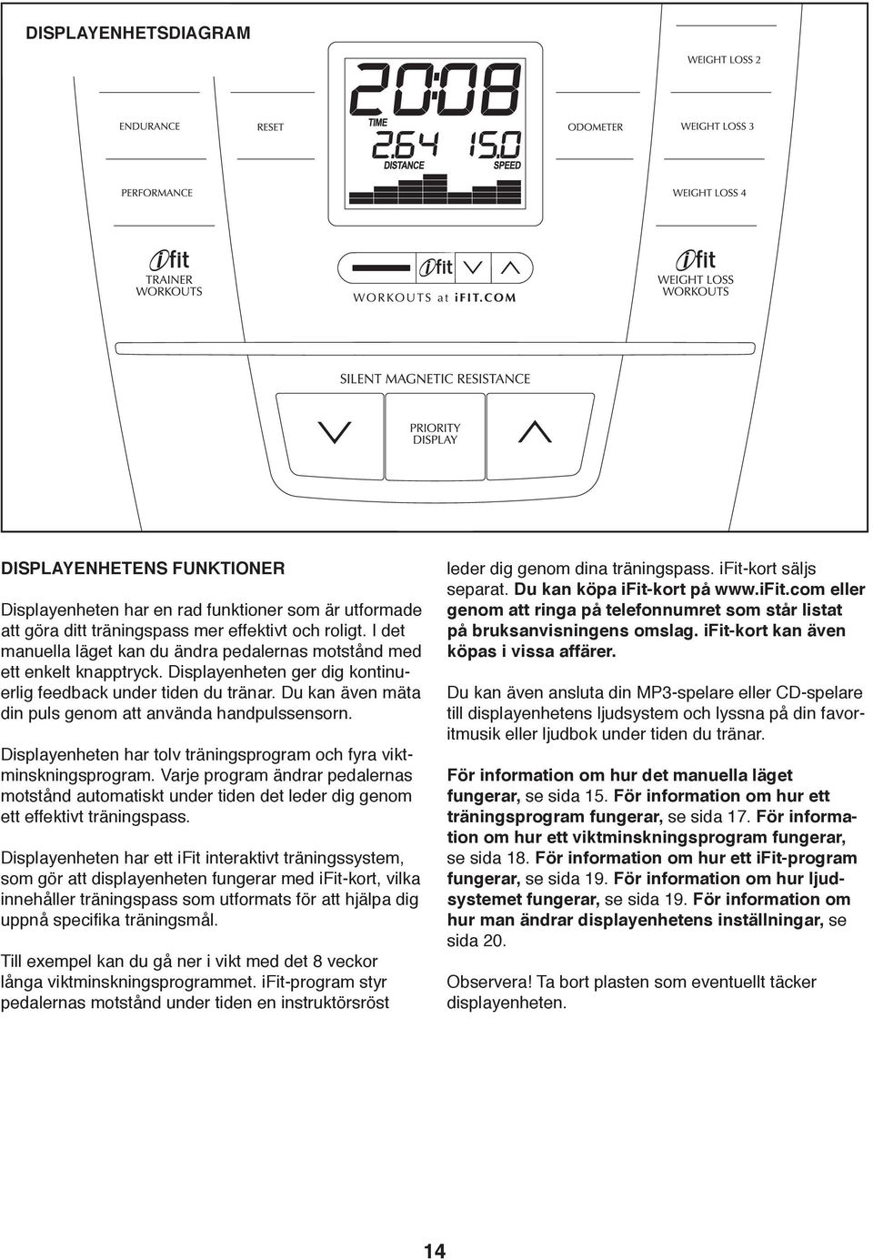 Du kan även mäta Du kan även ansluta din MP3-spelare eller CD-spelare din puls genom att använda handpulssensorn.