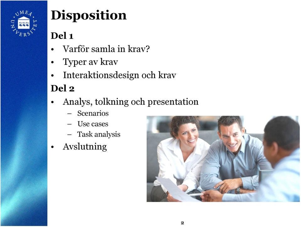 Del 2 Analys, tolkning och presentation