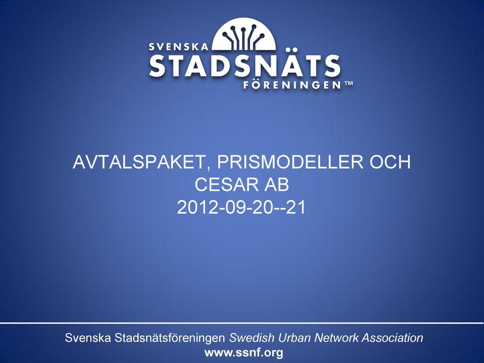 Stadsnätsföreningen Swedish
