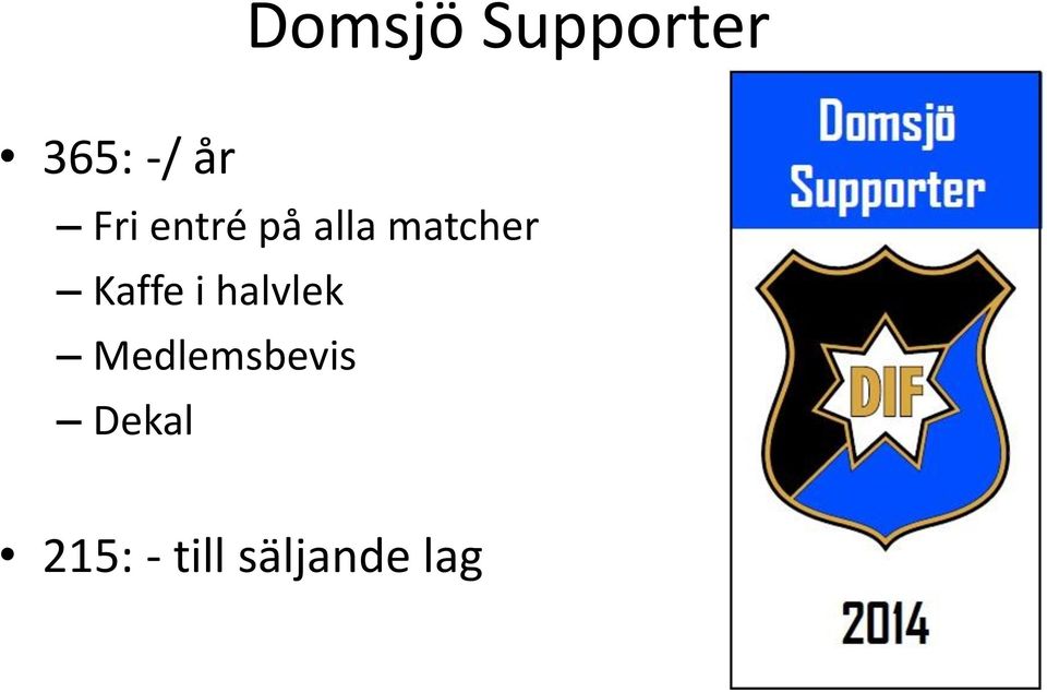 Kaffe i halvlek Medlemsbevis