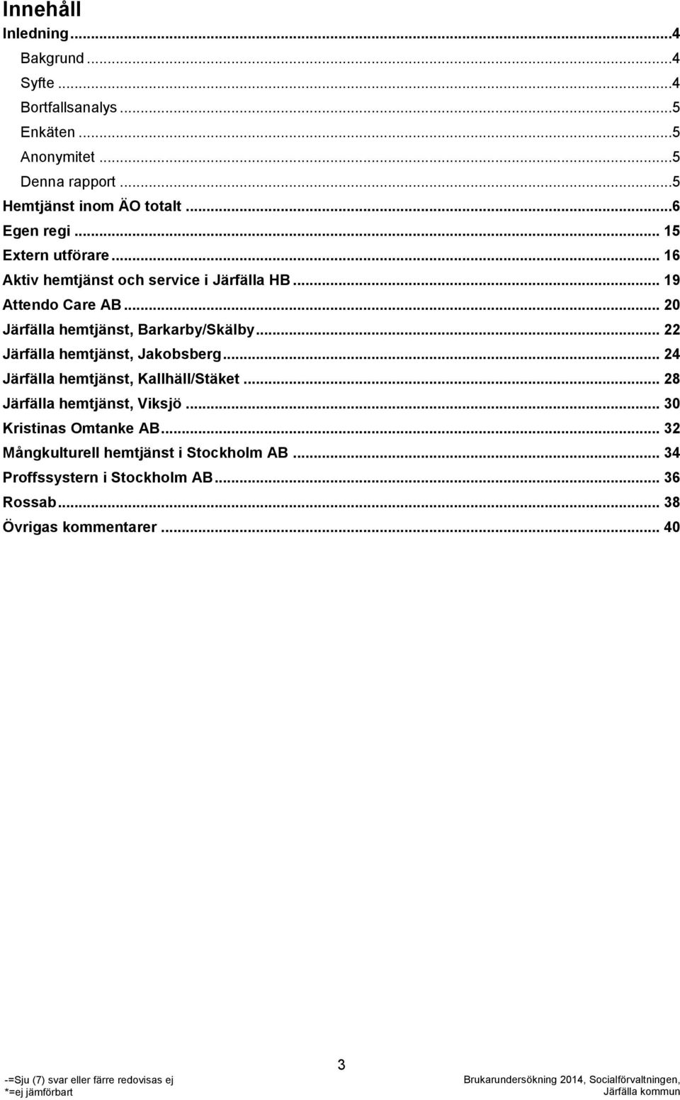 .. 20 Järfälla hemtjänst, Barkarby/Skälby... 22 Järfälla hemtjänst, Jakobsberg... 24 Järfälla hemtjänst, Kallhäll/Stäket.