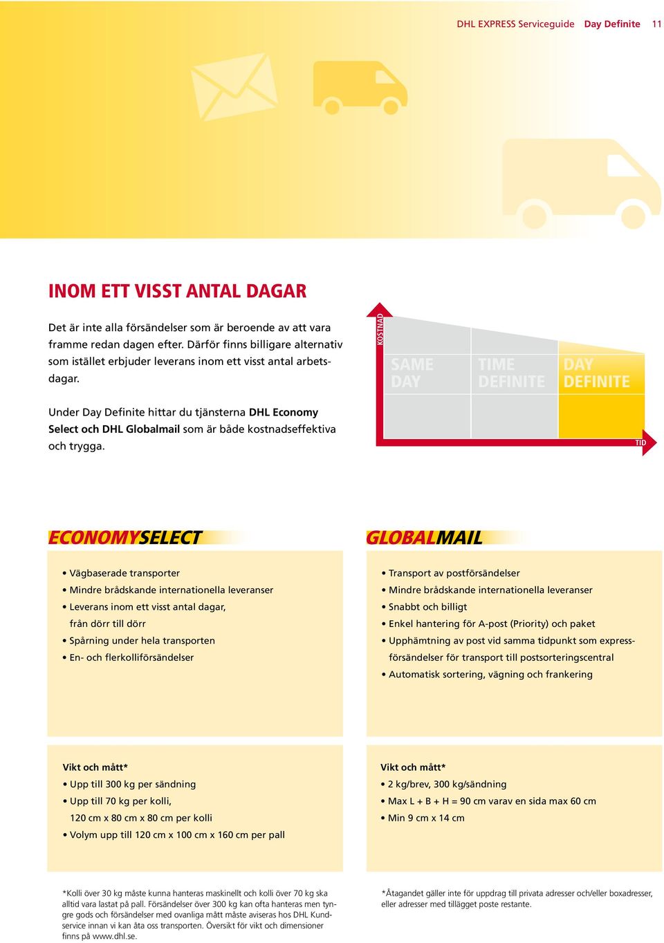 DHL EXPRESS SERVICEGUIDE DIN GUIDE TILL DHL EXPRESS TJÄNSTER - PDF Free  Download