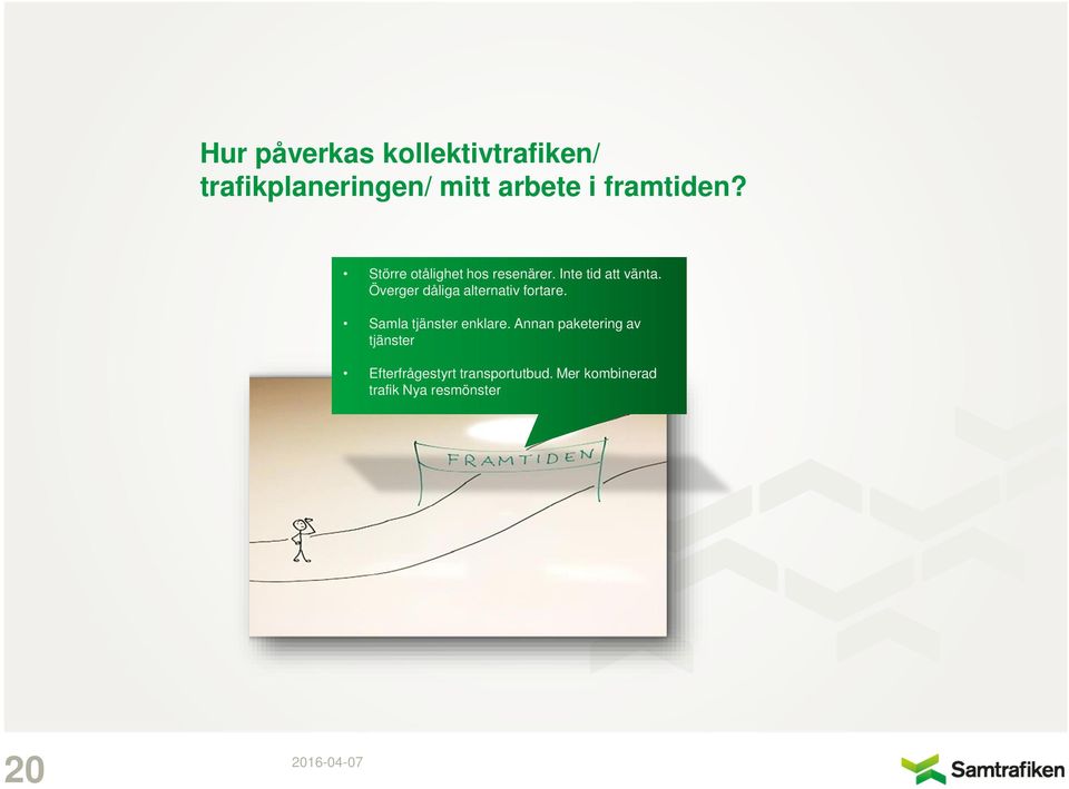 Överger dåliga alternativ fortare. Samla tjänster enklare.
