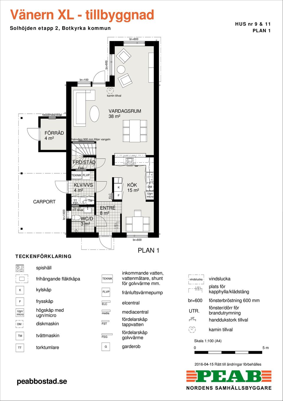 LV/VVS tillval ENTRÉ 8 m² Ö 1² TECENÖRLARIN TENI LVP ugn/ S central