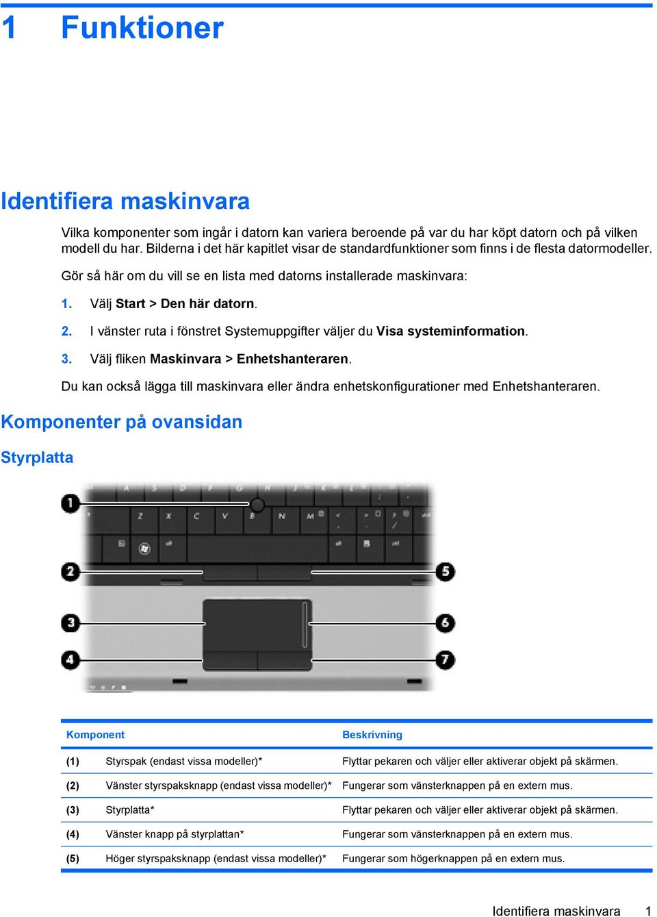 I vänster ruta i fönstret Systemuppgifter väljer du Visa systeminformation. 3. Välj fliken Maskinvara > Enhetshanteraren.