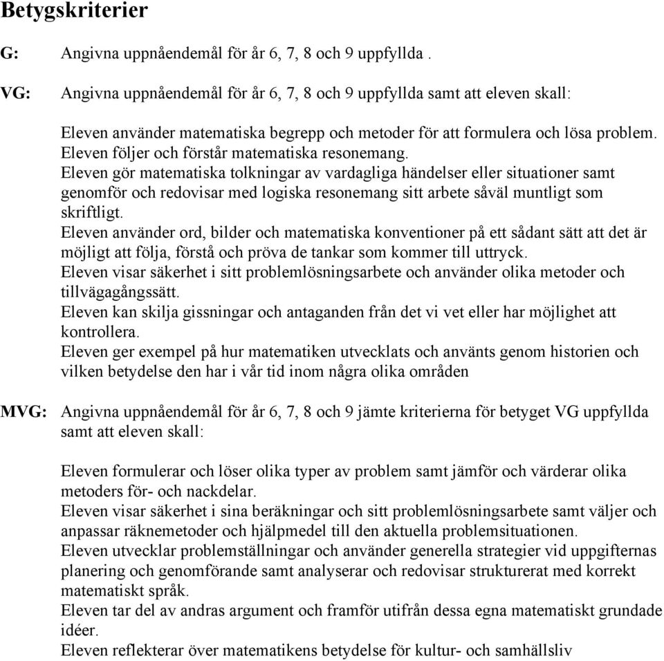 Eleven följer och förstår matematiska resonemang.