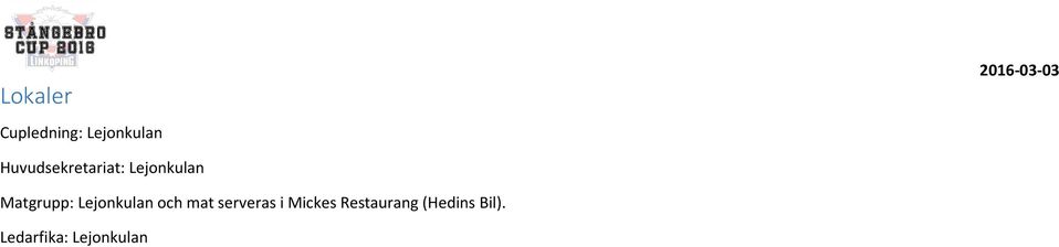 Lejonkulan och mat serveras i Mickes