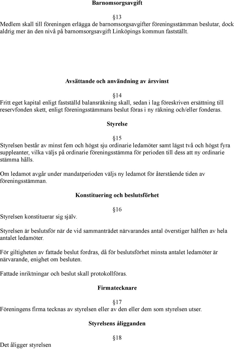 ny räkning och/eller fonderas.