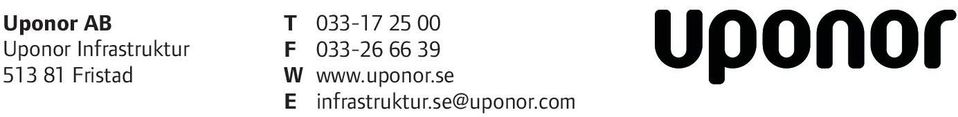 F 033-26 66 39 W www.uponor.