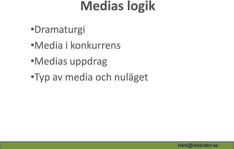 konkurrens Medias