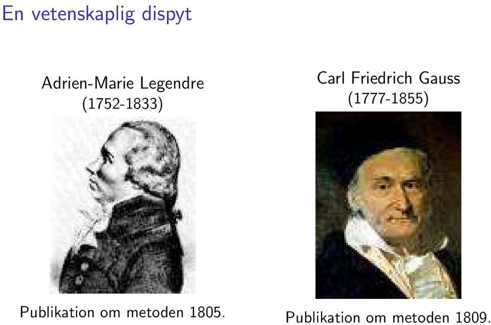 Gauss (1777-1855) Publikation om