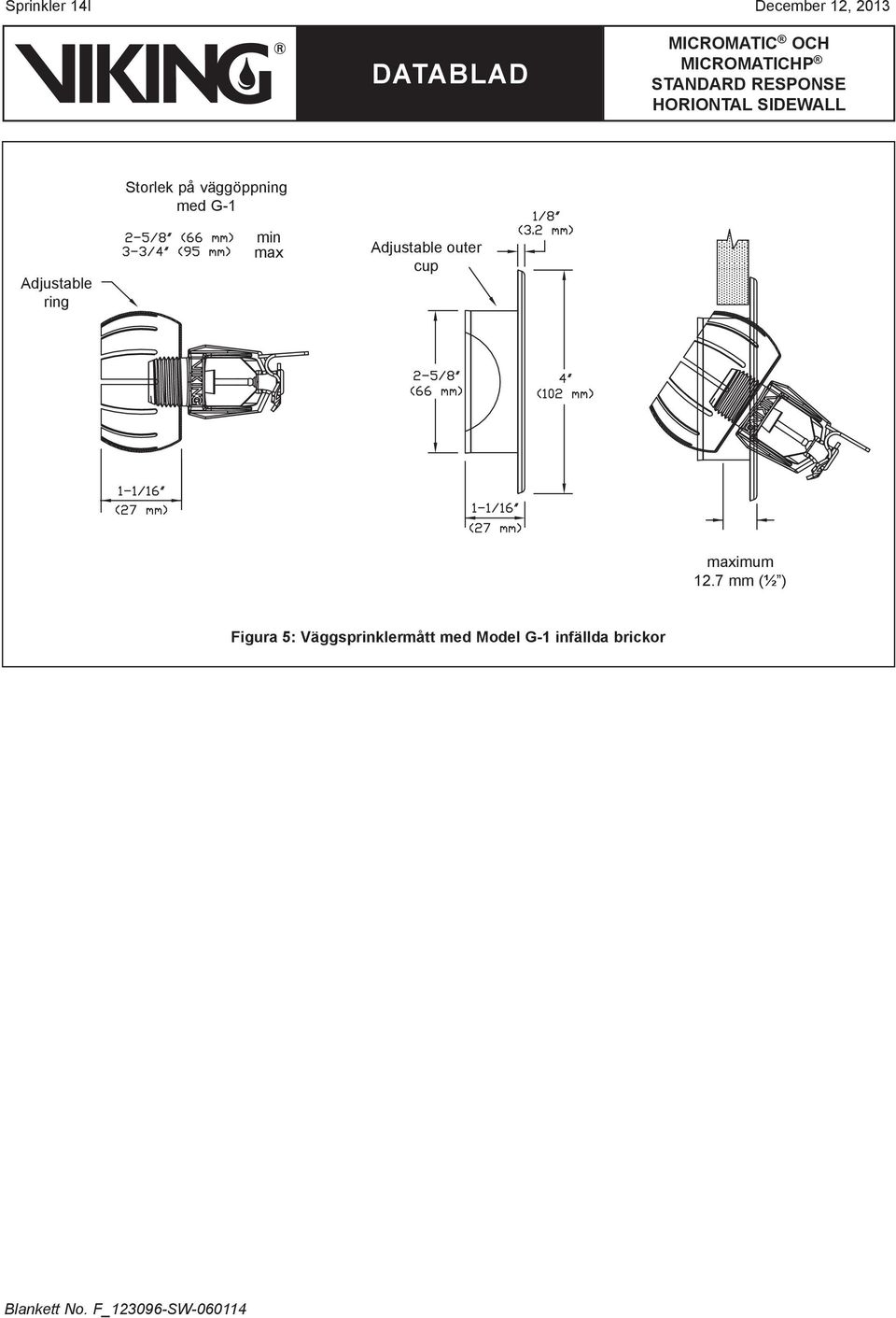 Adjustable outer cup maximum 12.