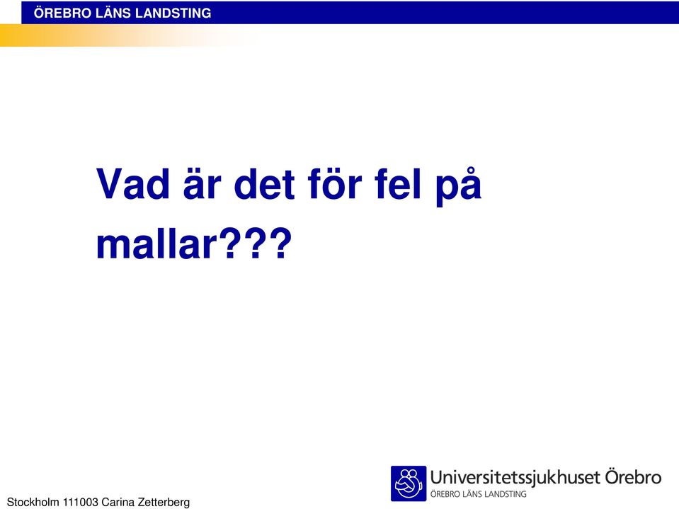 fel på