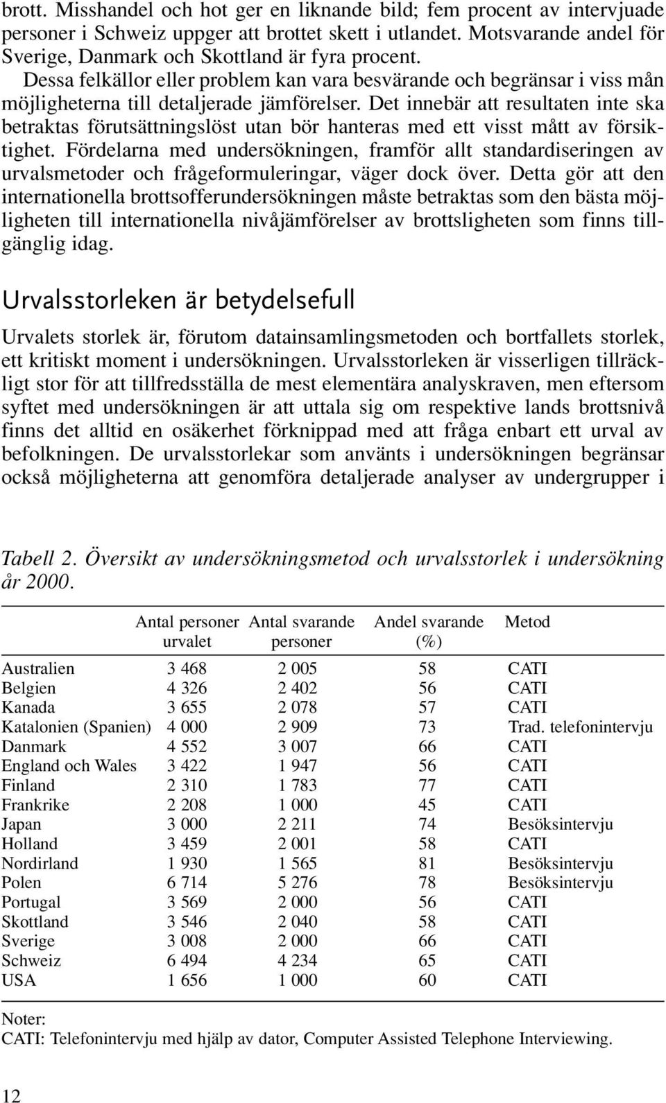 Det innebär att resultaten inte ska betraktas förutsättningslöst utan bör hanteras med ett visst mått av försiktighet.