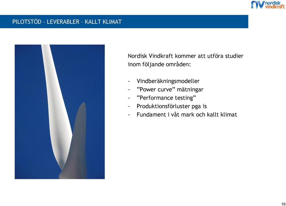 Vindberäkningsmodeller - Power curve mätningar - Performance