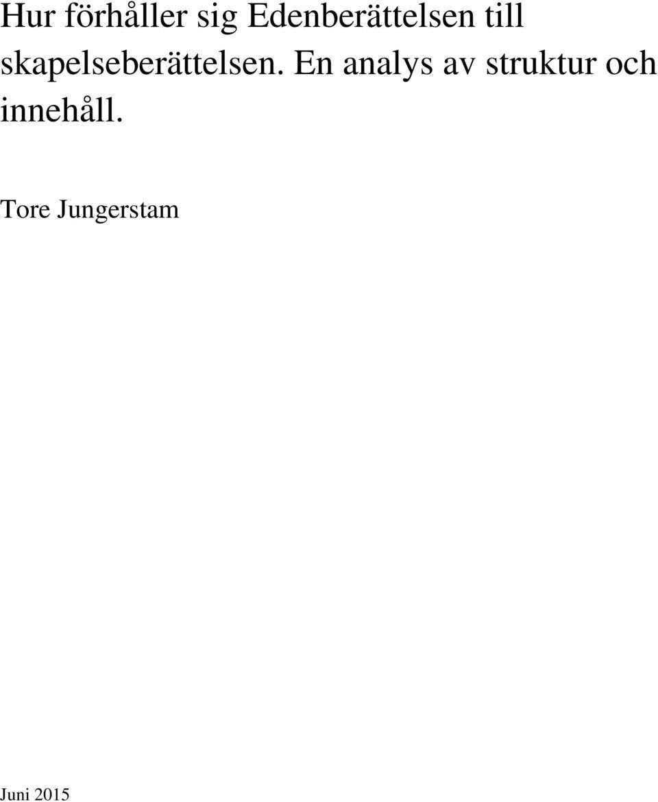 skapelseberättelsen.