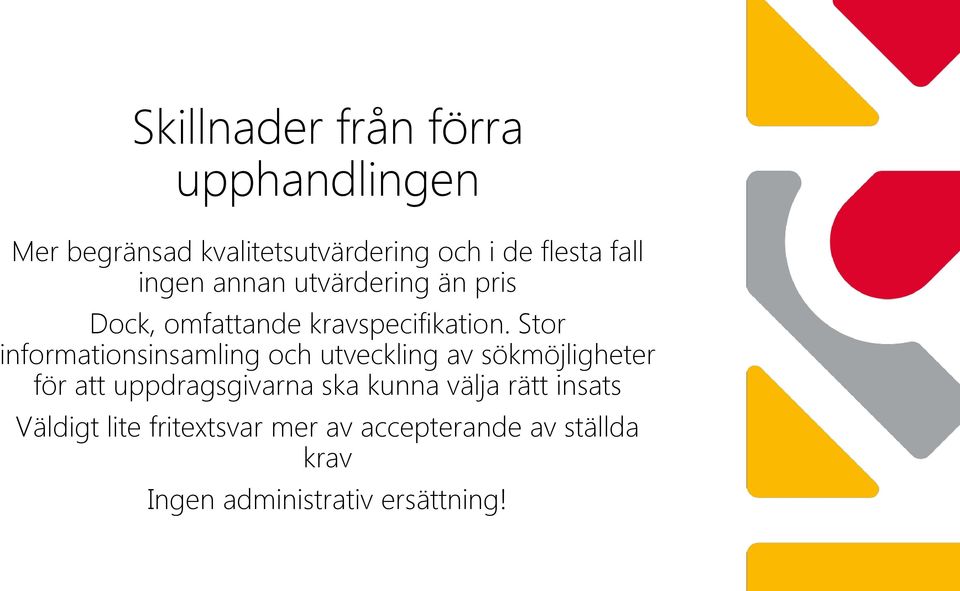Stor informationsinsamling och utveckling av sökmöjligheter för att uppdragsgivarna ska
