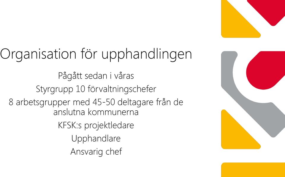 arbetsgrupper med 45-50 deltagare från de