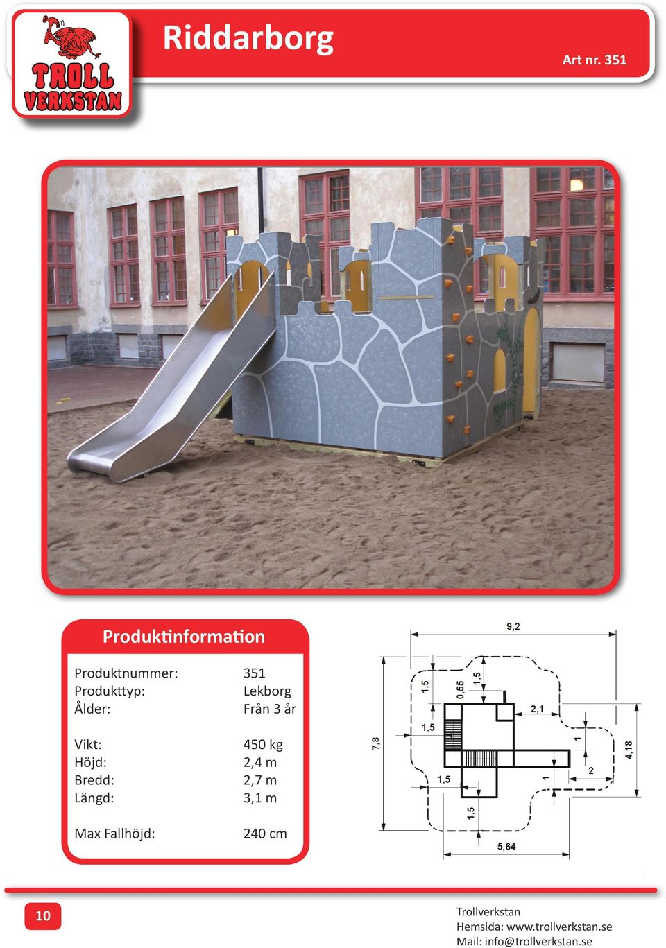 Från 3 år 450 kg