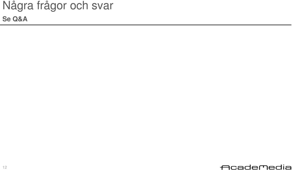 och svar