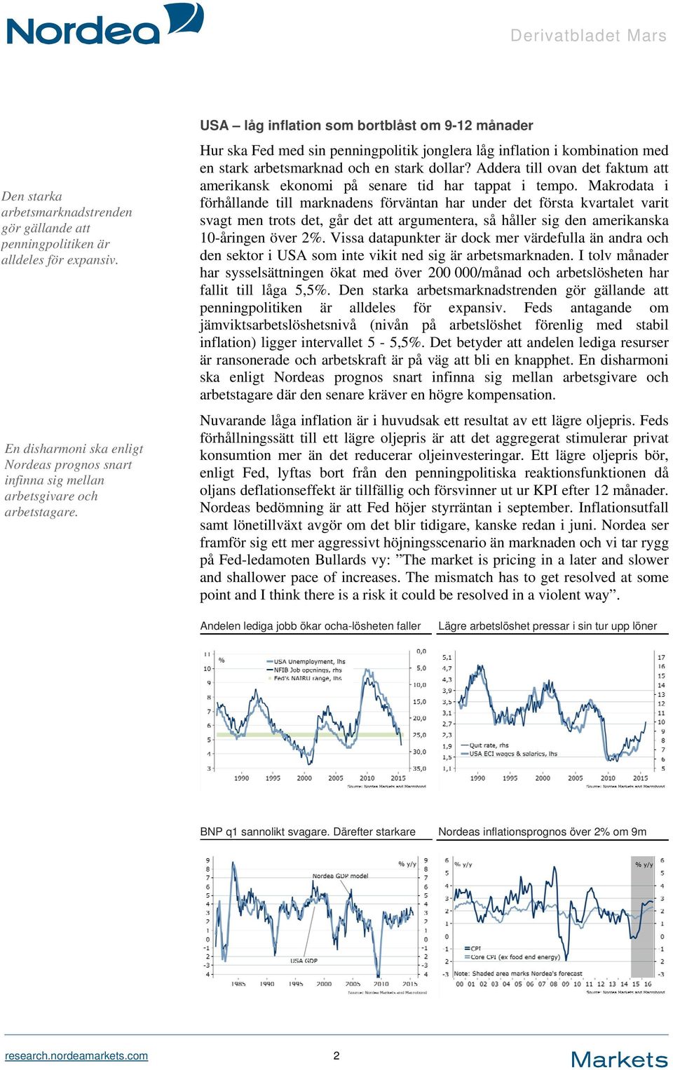 Hur ska Fed med sin penningpolitik jonglera låg inflation i kombination med en stark arbetsmarknad och en stark dollar?