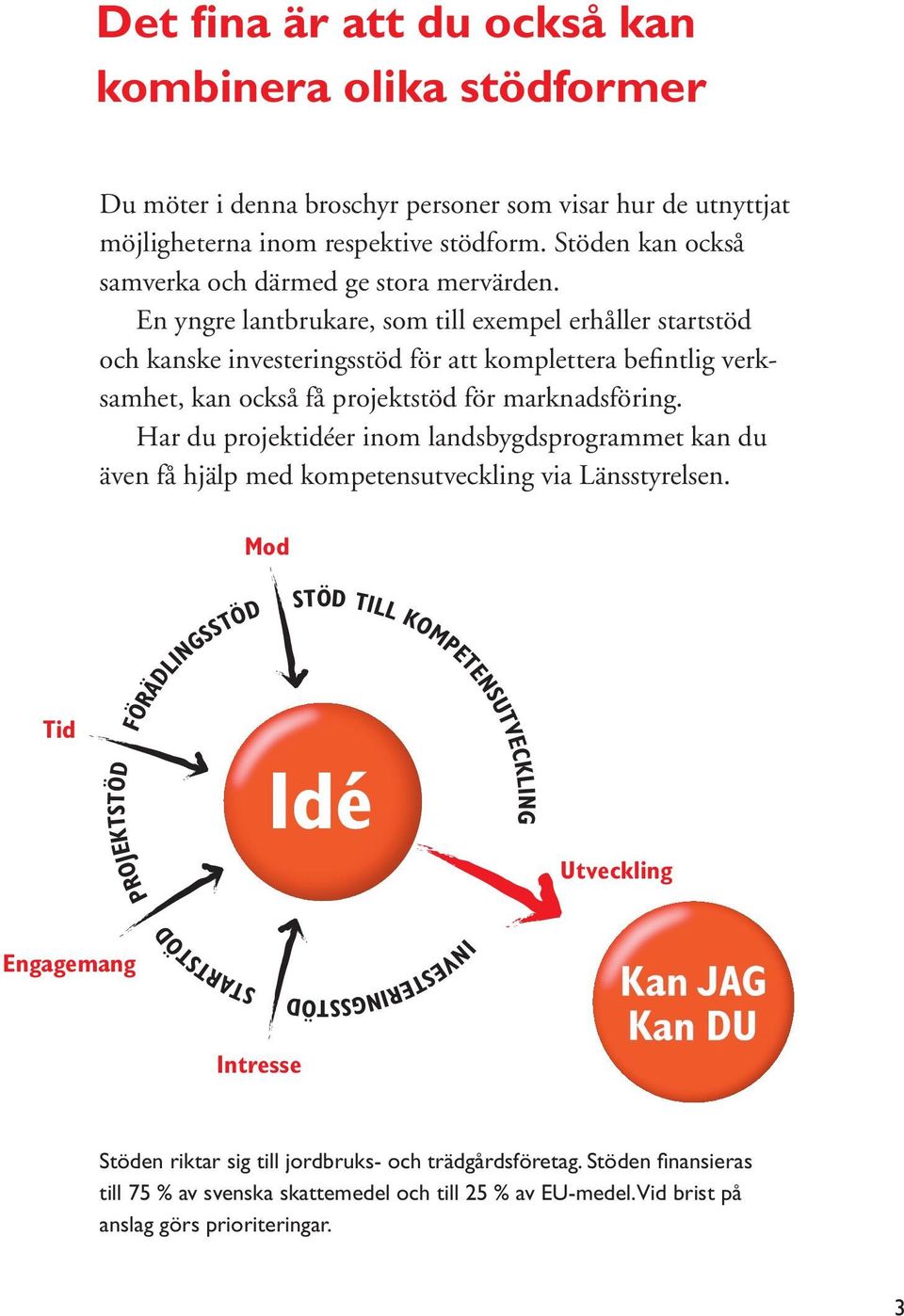 En yngre lantbrukare, som till exempel erhåller startstöd och kanske investeringsstöd för att komplettera befintlig verksamhet, kan också få projektstöd för marknadsföring.