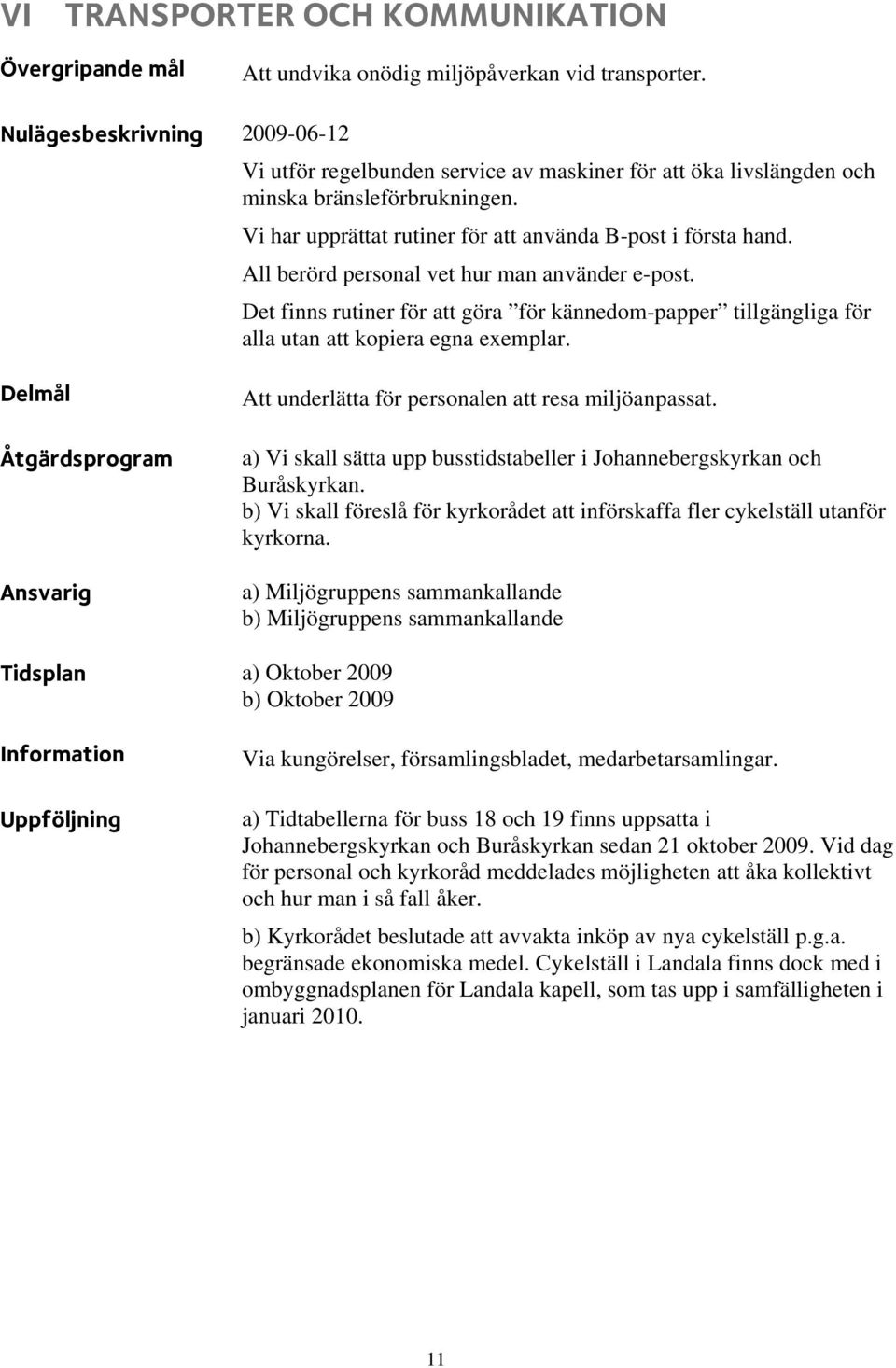 All berörd personal vet hur man använder e-post. Det finns rutiner för att göra för kännedom-papper tillgängliga för alla utan att kopiera egna exemplar.