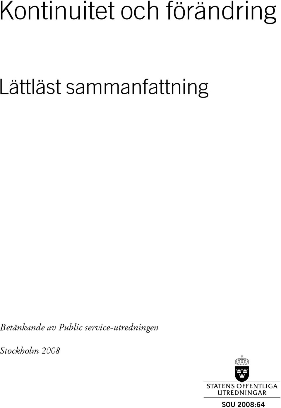 Betänkande av Public