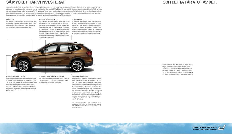 I denna tradition har vi utvecklat BMW Effi cientdynamics.
