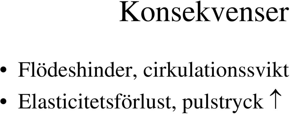 cirkulationssvikt