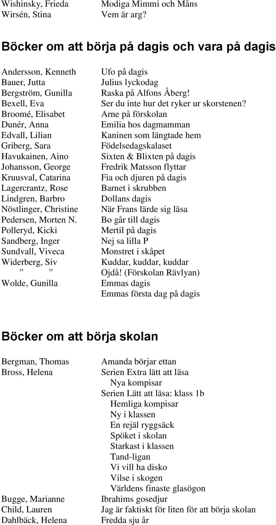 Bexell, Eva Ser du inte hur det ryker ur skorstenen?