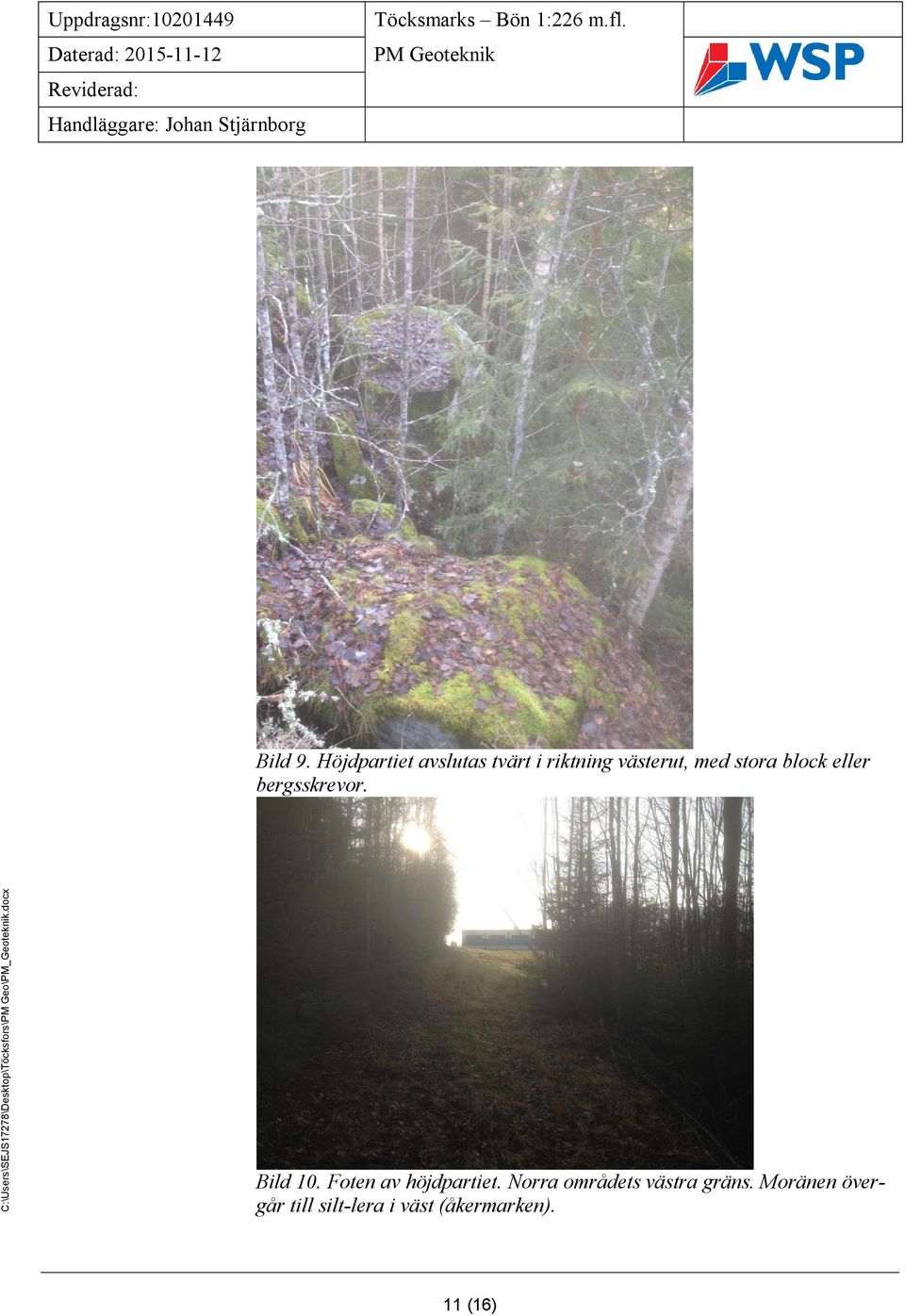 stora block eller bergsskrevor. Bild 0.