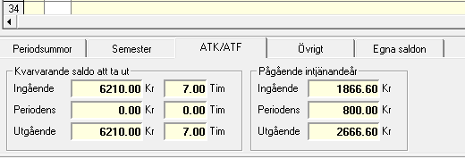 FLEX Lön Arbetstidskonto/arbetstidsförkortning 5 När arbetstidskonto har aktiverats så visas en del nya fält och inställningar i systemet.