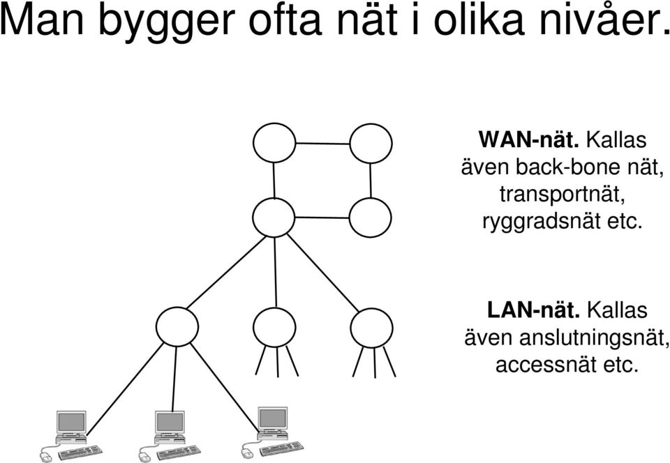 Kallas även back-bone nät,