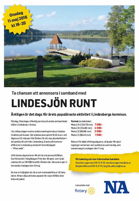 Regional marknadsföring NA-annonser: 30 april PRINT-bilagan: ca 130.