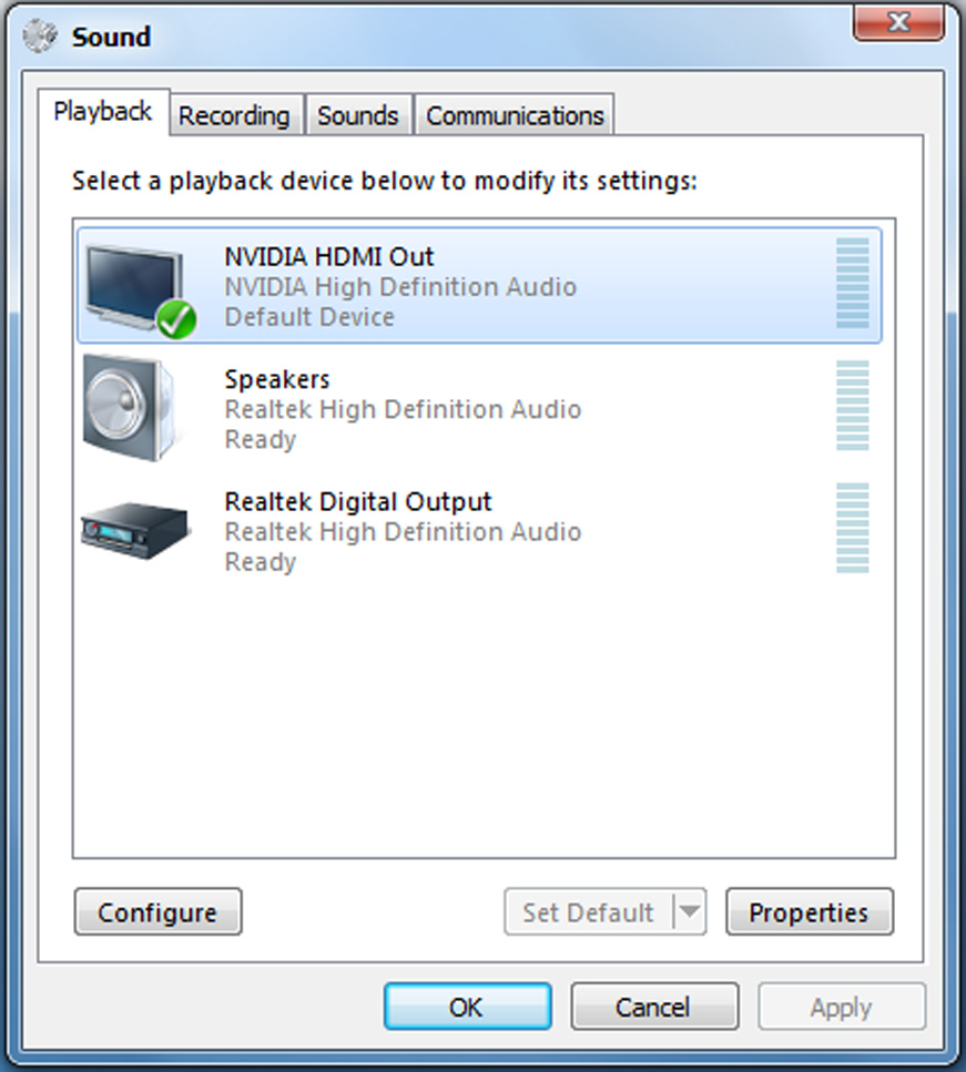 2. Från uppspelningsskärmen, klicka på Digital Audio (digitalt ljud)(hdmi). 3.