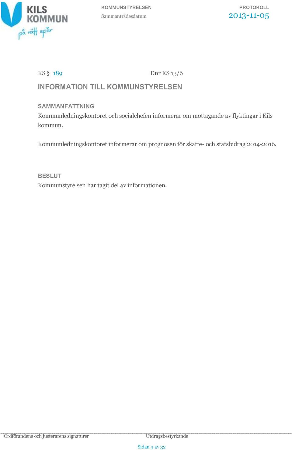 flyktingar i Kils kommun.
