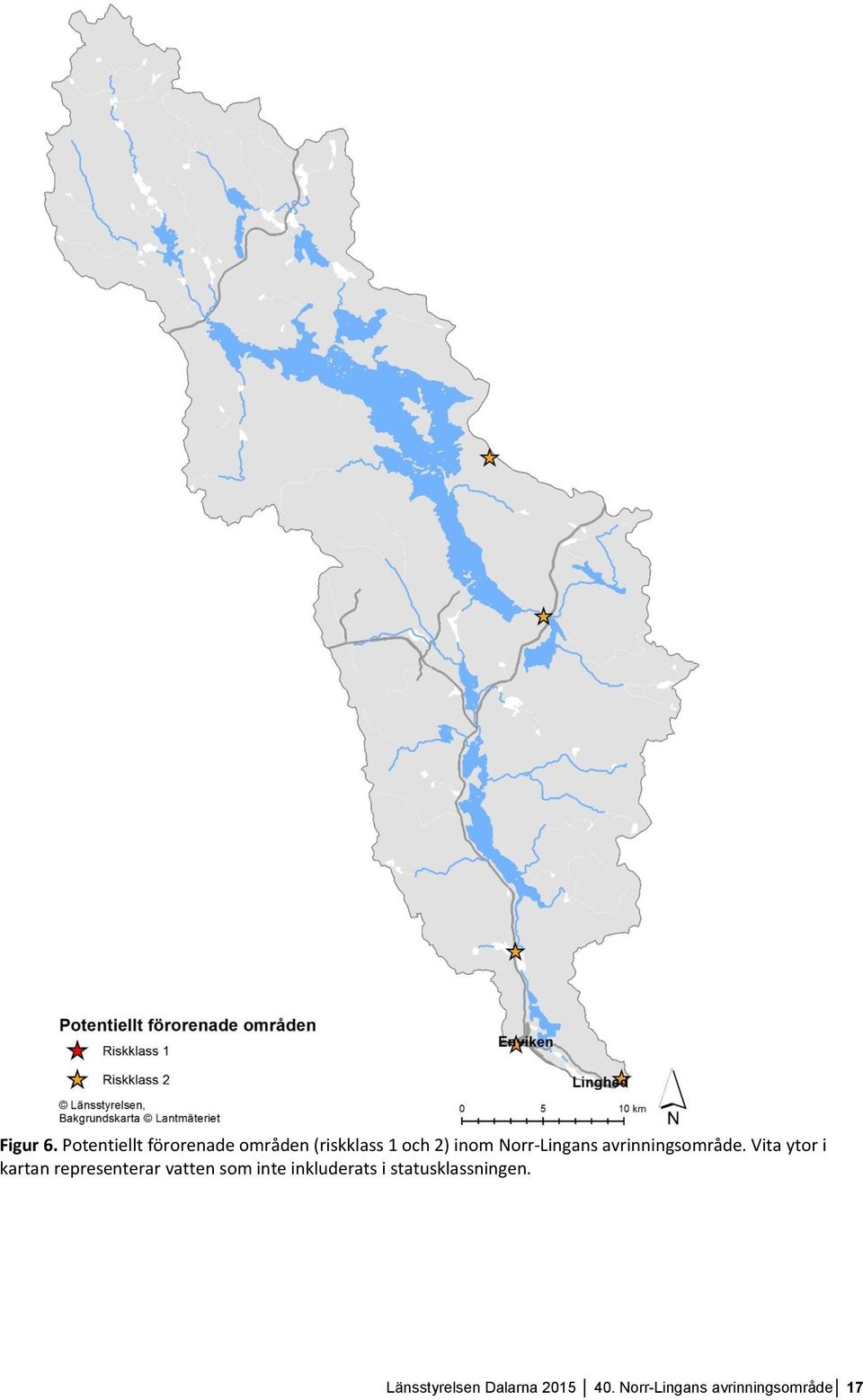 Norr-Lingans avrinningsområde.